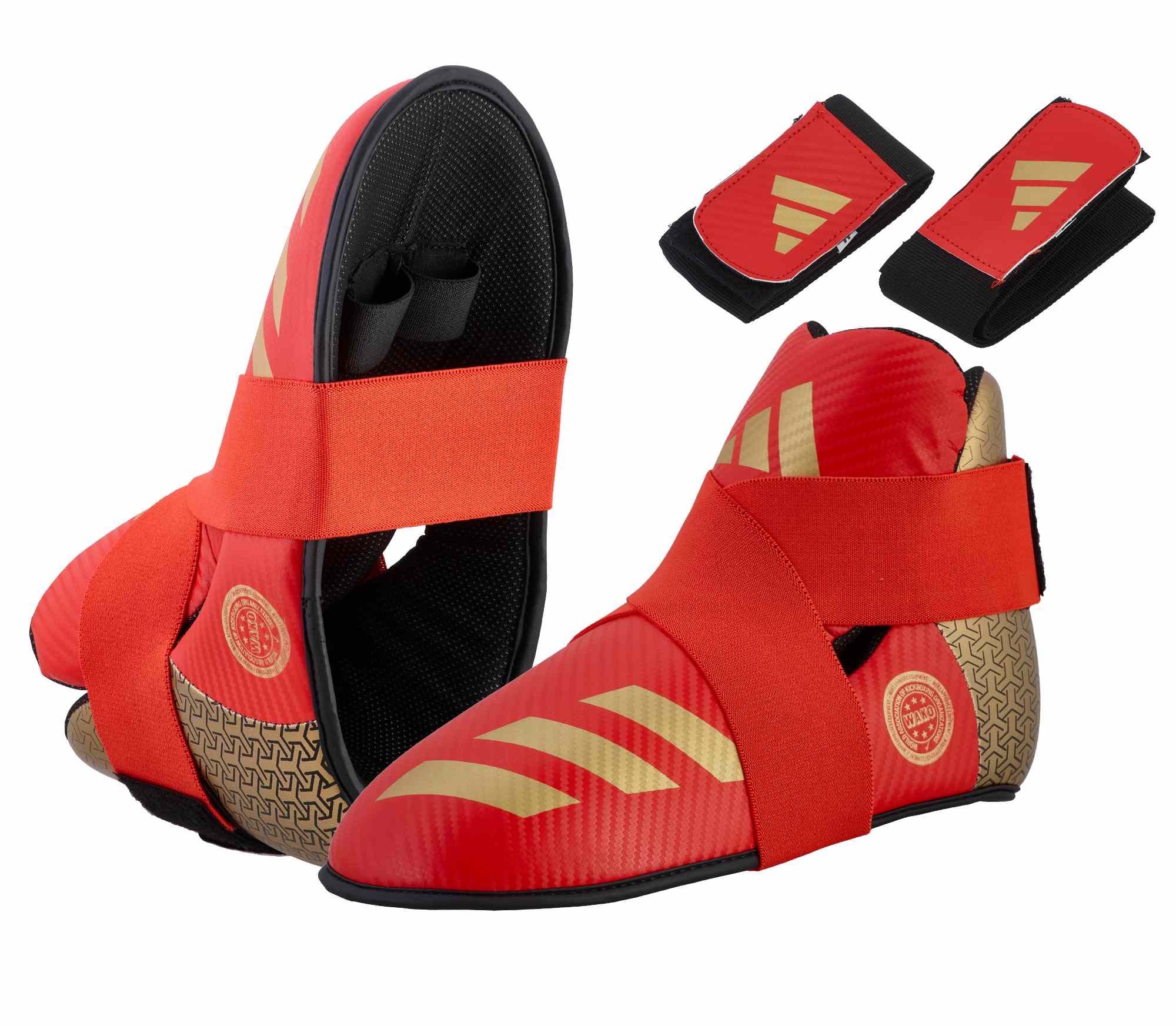 Ju Sports adidas Pro Kickboxing Fußschutz red/gold, adiKBB300HD